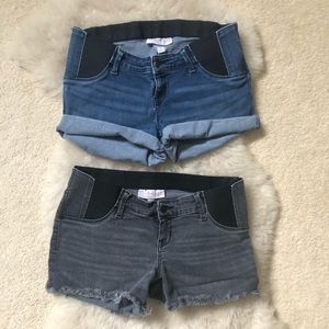 Pair Maternity Shorts